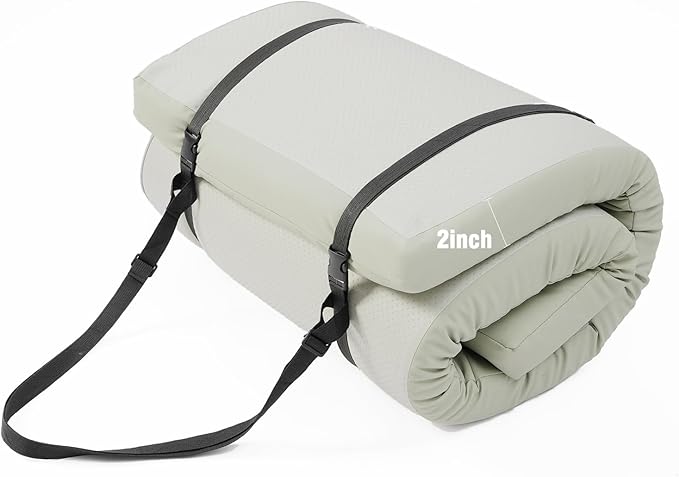 2 Inch Thick Yoga Mat, 72''x24'x2" extra-thick exercise mat. Fitness mat,Foldable Extra Thick Exercise Mat PU Leather,Gymnastics Mat withPilates, Stretching.