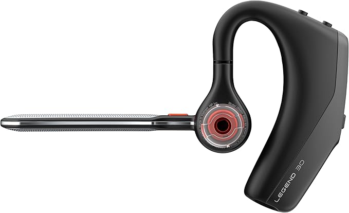 POLY HP Voyager Legend 30 - Bluetooth Monaural Headset - Discreet Boom & 4 Noise-Canceling Mics, WindSmart Technology, All-Day Comfort, Seamless Connectivity, Smart Sensors & Call Controls, Black