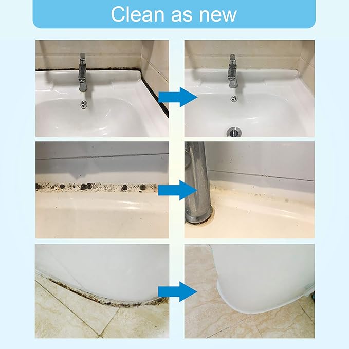 FOLLOWIN Mold and Mildew Stains Cleaner Gel 16oz for Washing Machine Front Loader Seal, Household Mold Stain Cleaner for Shower,Sink,Mold Stain Remover Gel for Bathroom Grout,Bathtub
