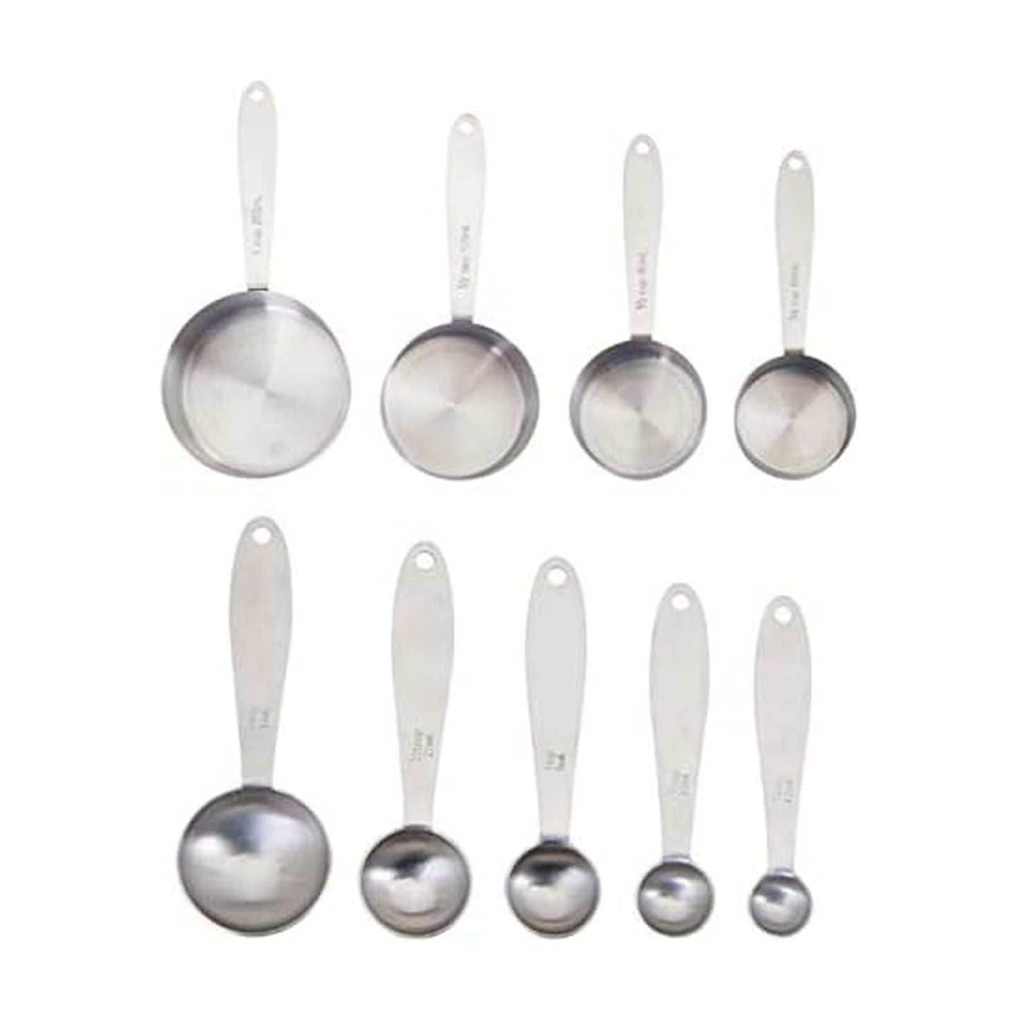 Farberware Pro Stainless Steel Measuring Cup and Spoon Set, 9-Piece