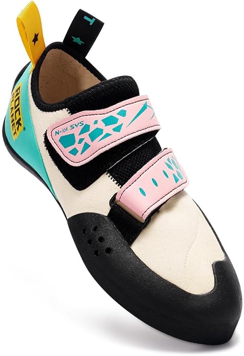 Climbing Shoes Men Lightweight Strong Anti-Slip Indoor Outdoor Rock Climbing Gym Training Beginner to Pro Performance