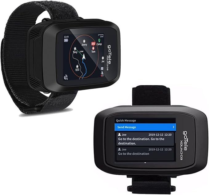2 Packs GPS Handheld for Hiking Real Time Group Outdoor Exploring Tracking Communication Device Gotele Xquad 03 Off Grid Tracker No Network Required