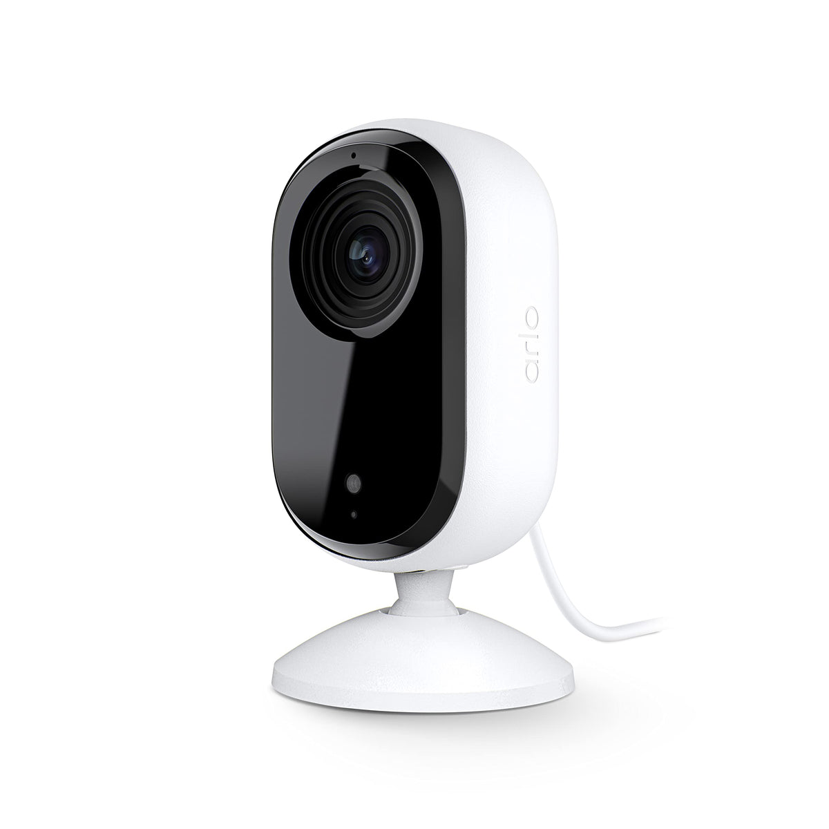 Arlo Essential Security Camera 2K | Indoor Only| 2nd Gen | Baby Monitor & Pet Camera | Wired Automated Privacy Shield, 2-Way Audio, Night Vision, Live Stream, Motion Alerts & Notifications White,1 Cam