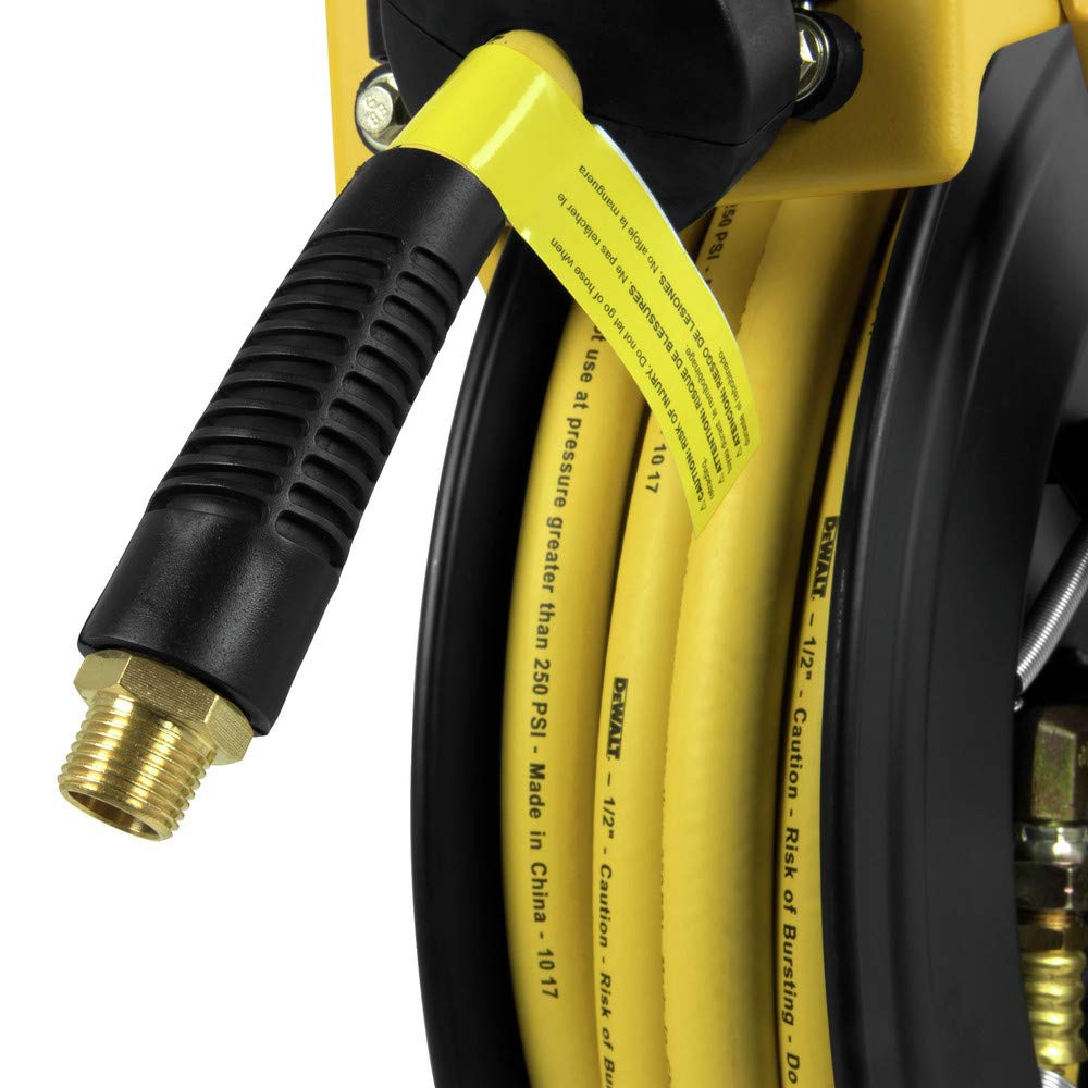 DeWalt DXCM024-0344 Double Arm Hose Reel with 1/2” x 50’ Premium Rubber Hose