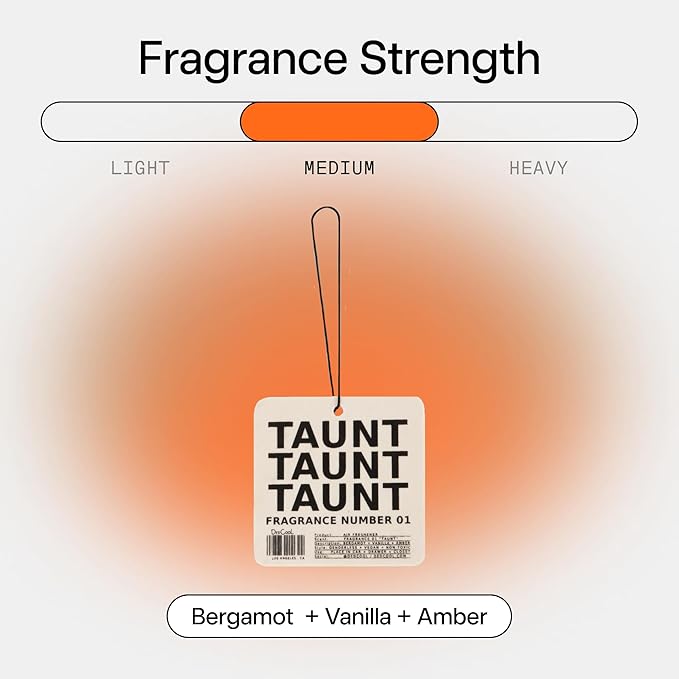 DedCool Air Freshener | 01 Taunt | For Cars, Closets & Drawers | Hanging Odor Eliminator | Long-Lasting Scent Infused with Essential Oils | Vegan, Non-Toxic, Cruelty-Free Fragrance For All