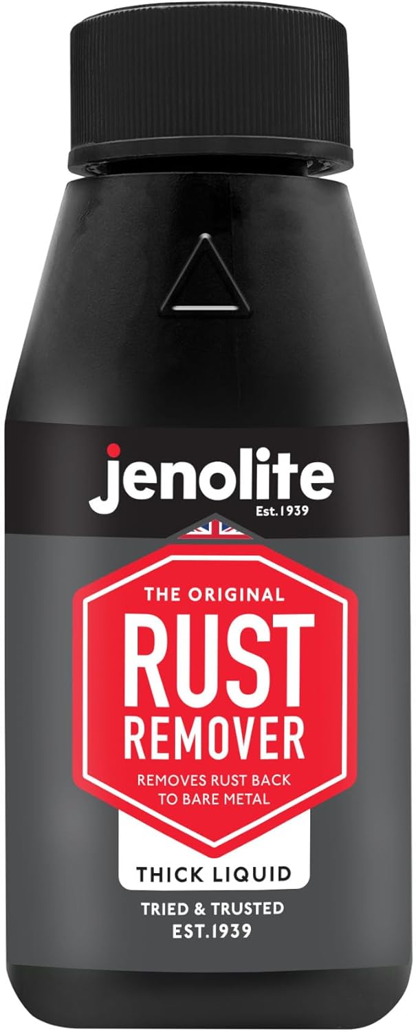 JENOLITE Rust Remover for Metal - Fast Acting No Drip Thick Liquid - Industrial Strength, Removes Rust Back to Bare Metal - 5oz (150ml)