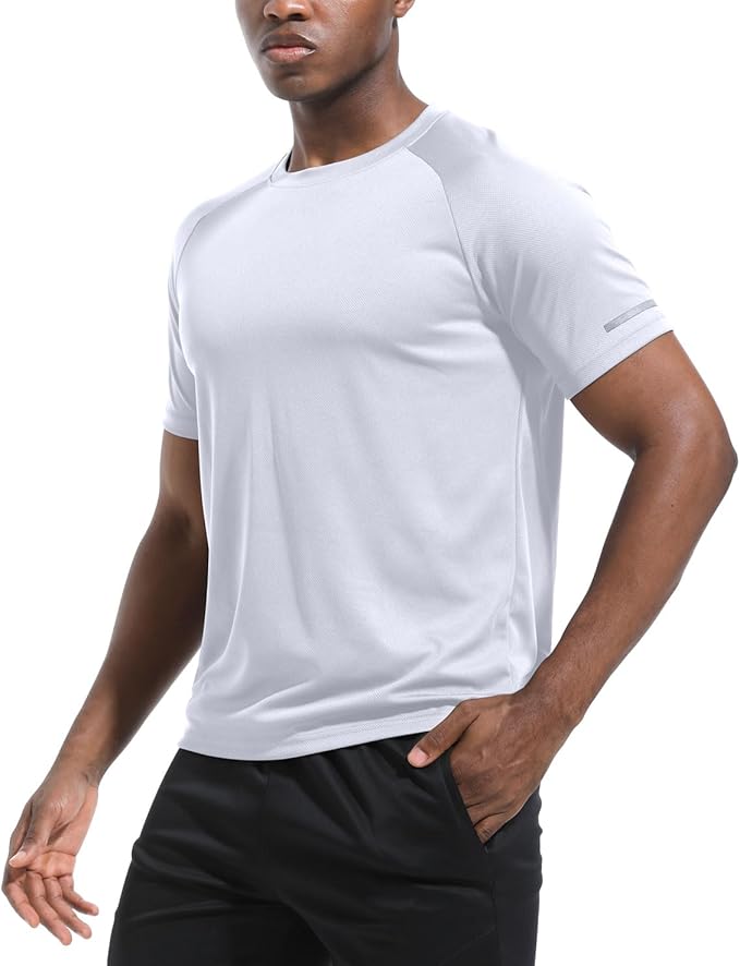 Boyzn 1, 3, 5 or 7 Pack Men's Workout Running Shirts, Dry Fit Moisture Wicking T-Shirt, Gym Athletic Short Sleeve Tee Shirts