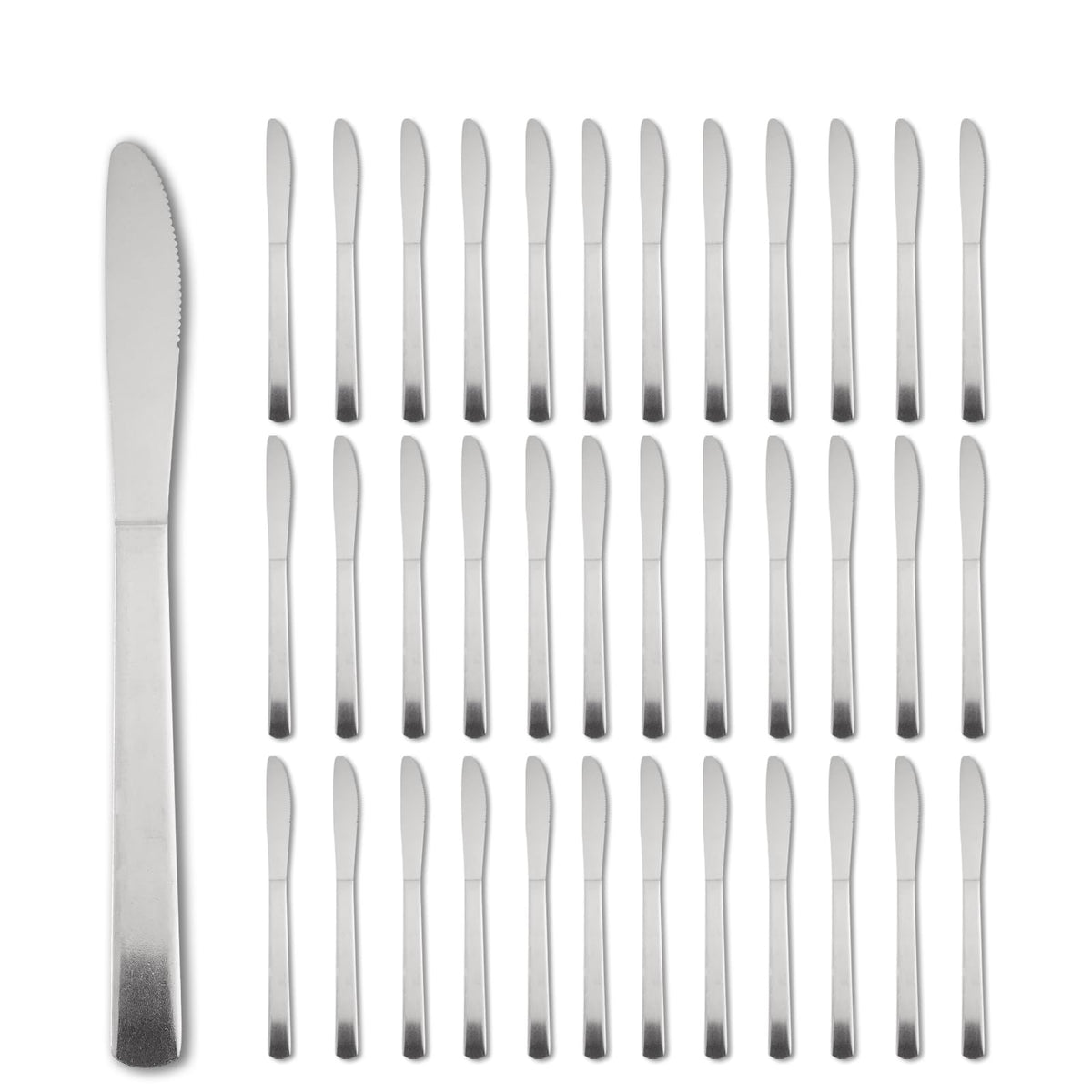 Hansmart 36 PCS Dinner Knifes Set - Windsor Stainless Steel Table Knives 8.7 Inch with Dishwasher Safe Butter Knives,Metal Butter Knofe,Dinner Knife Silverware for Home,Kitchen or Restaurant