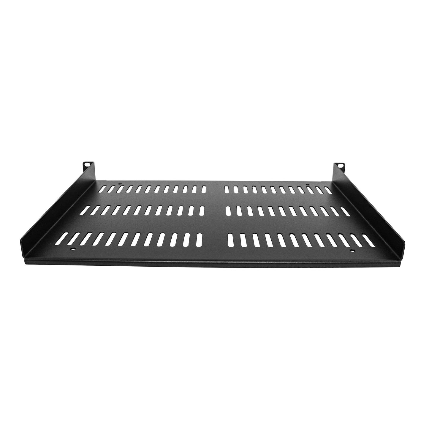 StarTech.com 1U Server Rack Shelf - Universal Vented Rack Mount Cantilever Tray for 19" Network Equipment Rack & Cabinet - Durable Design - Weight Capacity 55lb/25kg - 12" Deep (SHELF-1U-12-FIXED-V)