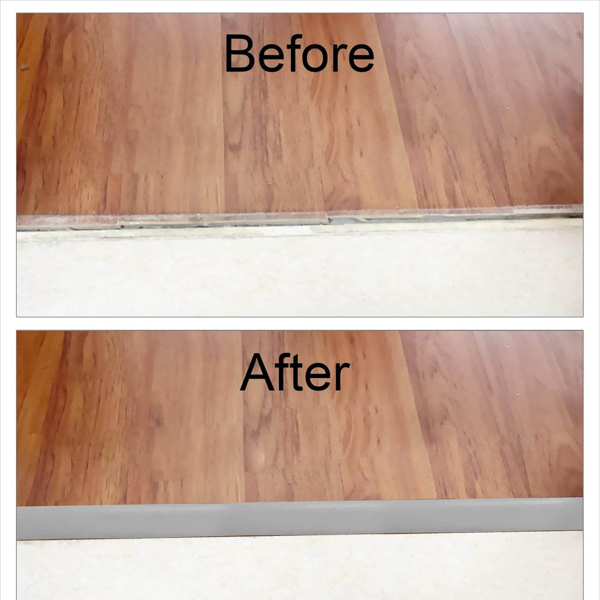 Floor/Door Flat Transition Strip & Self-Adhesive Vinyl Edge Trim - Laminate Gap Covering Joining Strip