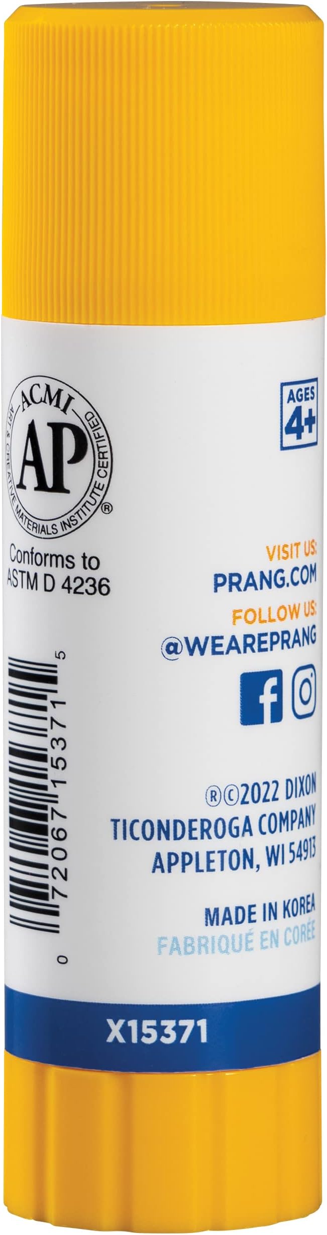 Prang Washable Glue Stick, Clear, 1.27 Oz, 1 Count