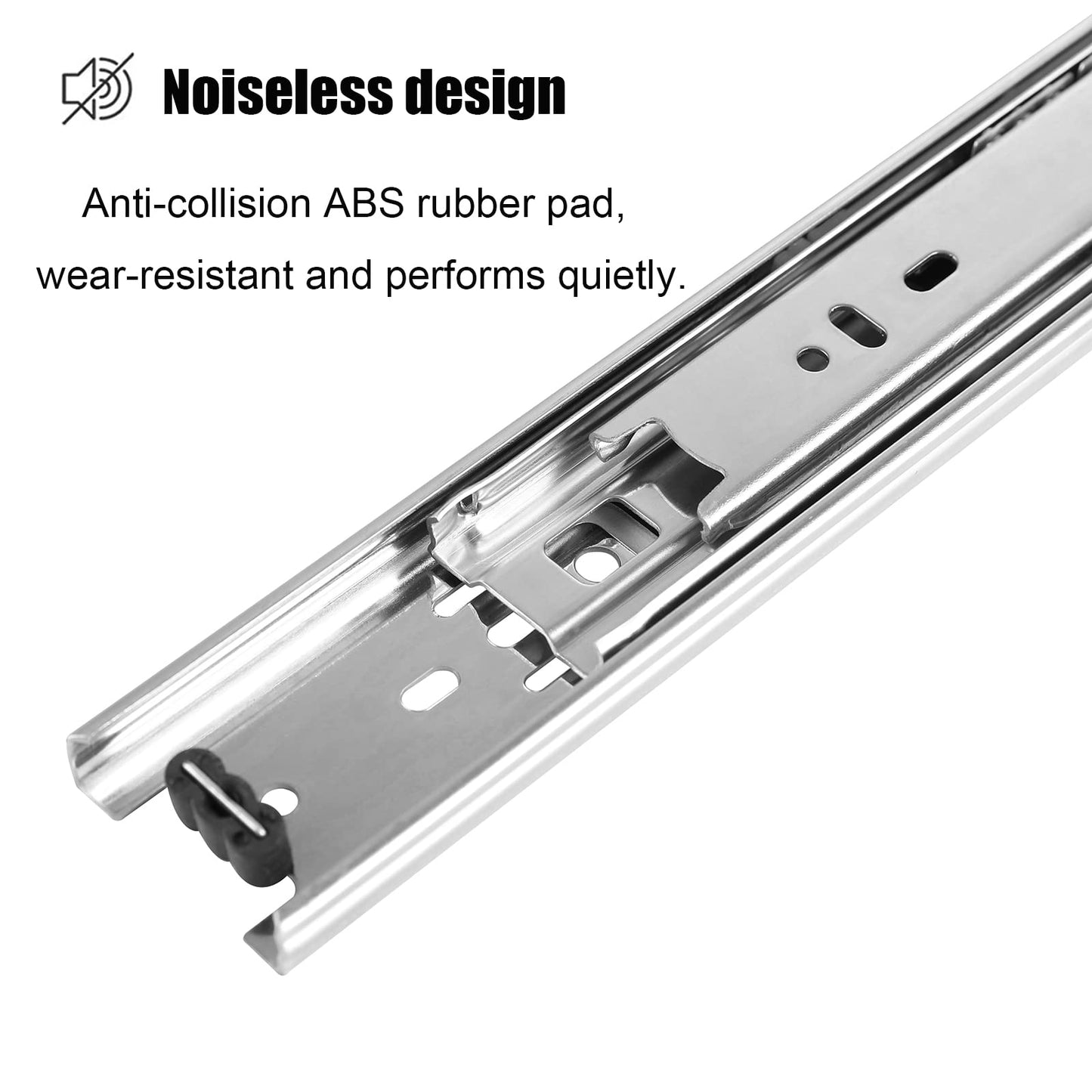 10 Pair of 22 Inch Drawer Slides,100 LB Capacity Full Extension Side Mount Drawer Rails