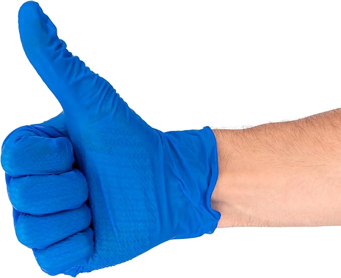 DENCO DISTRIBUTING, INC. Griptensity Biodegradable Textured Nitrile Gloves - Powder & Latex Free - 6MIL - 10 Boxes Per Case