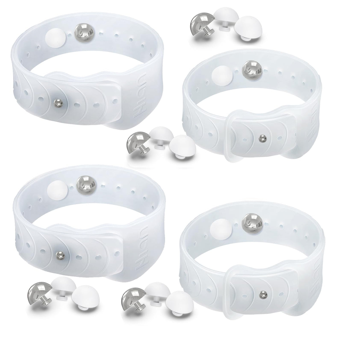 Motion Sickness Bands Sea Sickness Wristbands Acupressure Nausea Wristband/,Natural Relief of Nausea Headaches,Insomnia,Anxiety,Sleep Aid, Morning Sickness,Motion Sickness（2Pairs Transparent）