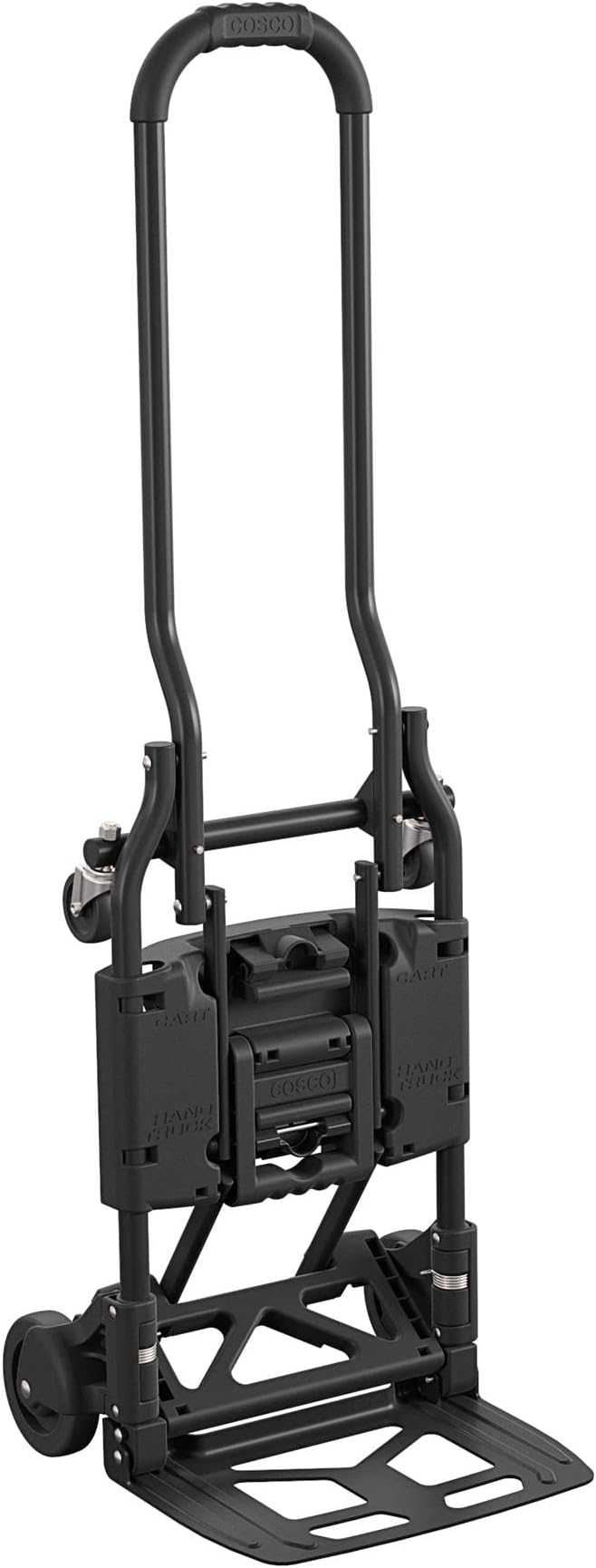 Cosco Shifter Folding Hand Truck/Cart - Heavy Duty Steel Frame, 300lbs Capacity, Black