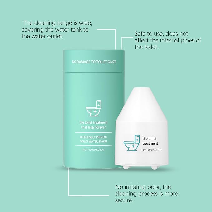 Toilet Deep Cleaner for Bowl and Tank, Long-Lasting Fresh Scent, No Scrubbing Required, Automatic Refreshing Formula, 4.23 oz