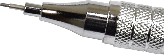 PIPER Quadrata Metal Mechanical Pencil 0.7mm with Erasers and HB #2 Lead Refills for Art, Sketching, Writing, Drafting (Cinnamon Red)