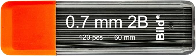 Bild Premium 1200 leads of 0.7 mm 2B Mechanical Pencil Lead Refills (2B Mega, 0.7 mm)