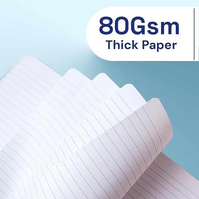 A5 Lined Journal Notebook, 7mm College Ruled Notepad, Journaling for Writing, Work, School, Travel and Note Taking, Hardcover 160 Pages (80 Sheets) 5.79 x 8.3 inches (Cornflower Blue)