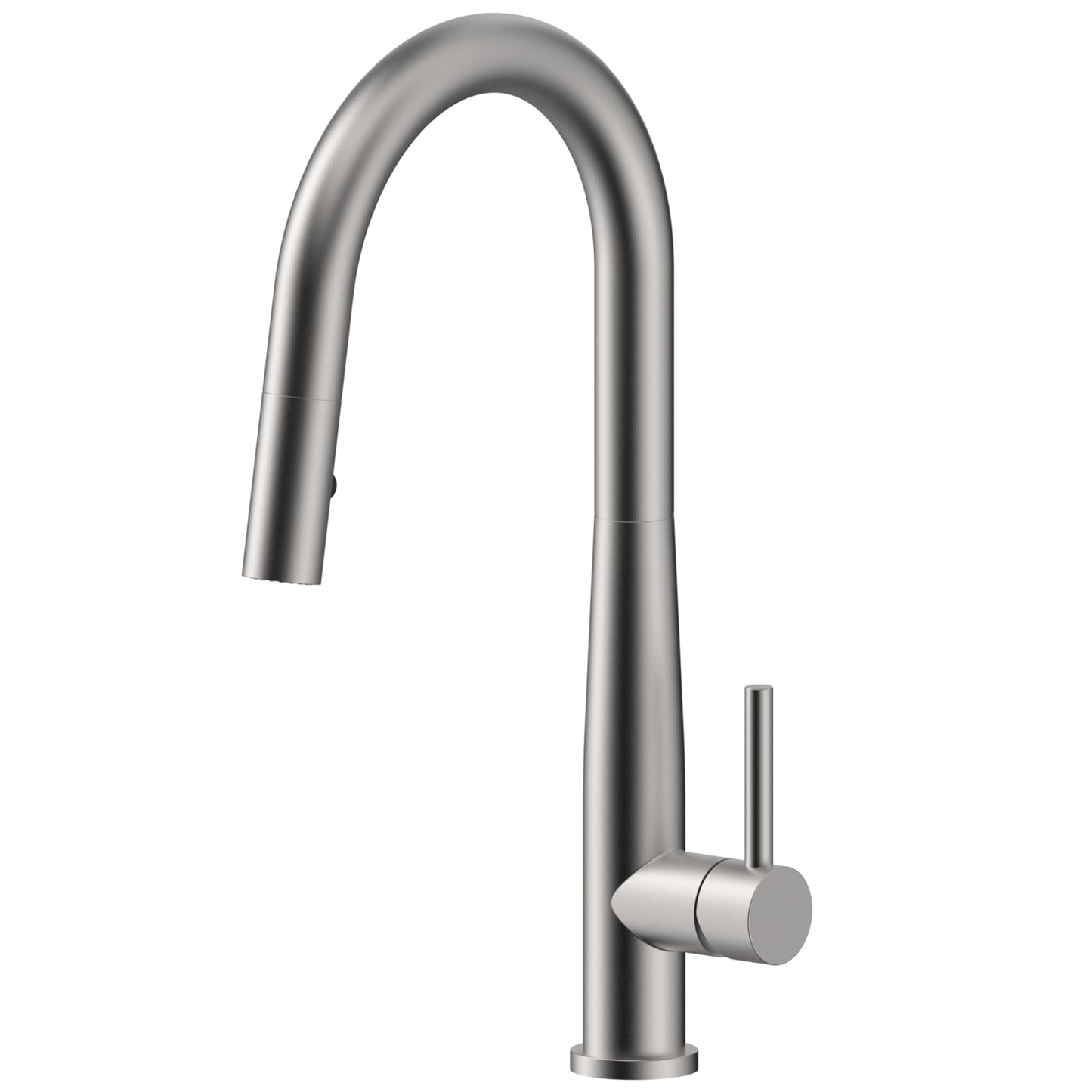 Kitchen Faucets with Pull Down Sprayer - Single Handle High Arc Stainless Steel Kitchen Sink Faucet, Modern Kitchen Faucets for Farmhouse Bar RV Laundry Camper Brushed Silver