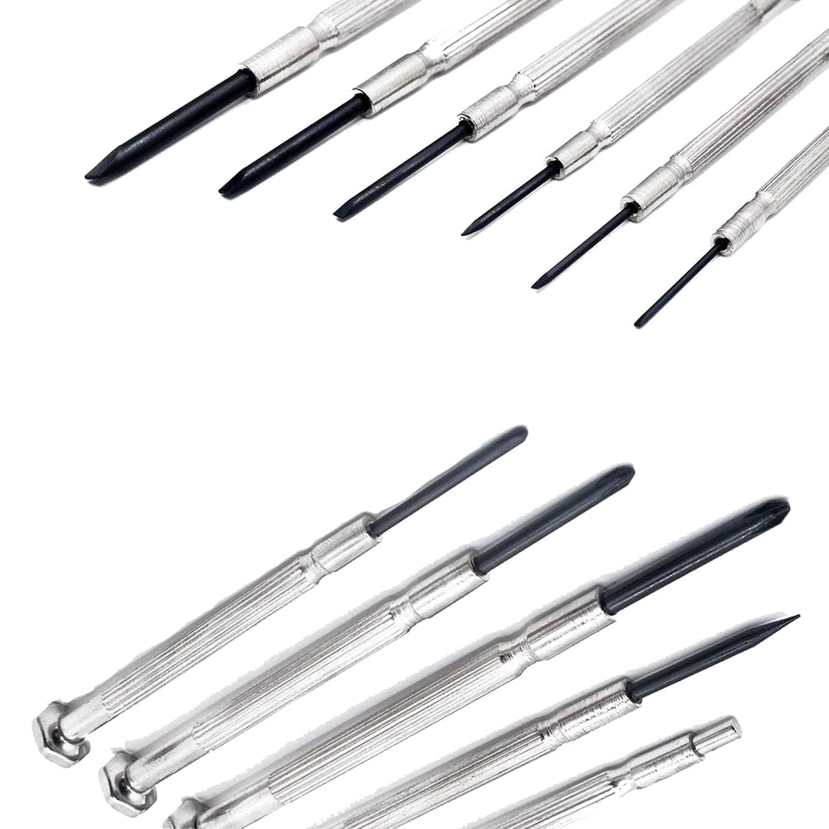 11PCS Mini Screwdriver Set, Small Tools with 11 Different Size Flathead and Phillips Screwdrivers, Precision Screwdriver Set for Jewelry, Watch, iPhone, Toys, Computer, Eyeglass Repair