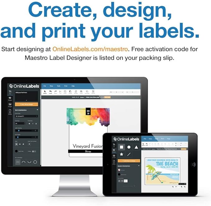 3 x 2 Rectangle Labels - Permanent, White Matte - Wax Melt, Soap, Address Labels - Pack of 5,000 Labels, 500 Sheets - Inkjet/Laser Printers - Online Labels