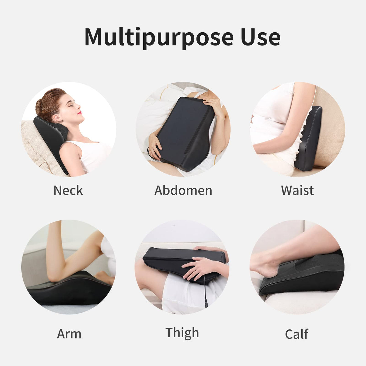 Neck Massager with Heat, 3D Kneading Massage Pillow for Pain Relief, Massagers for Neck and Back, Shoulder, Leg, Gifts for Men Women Mom Dad, Stress Relax at Home Office and Car