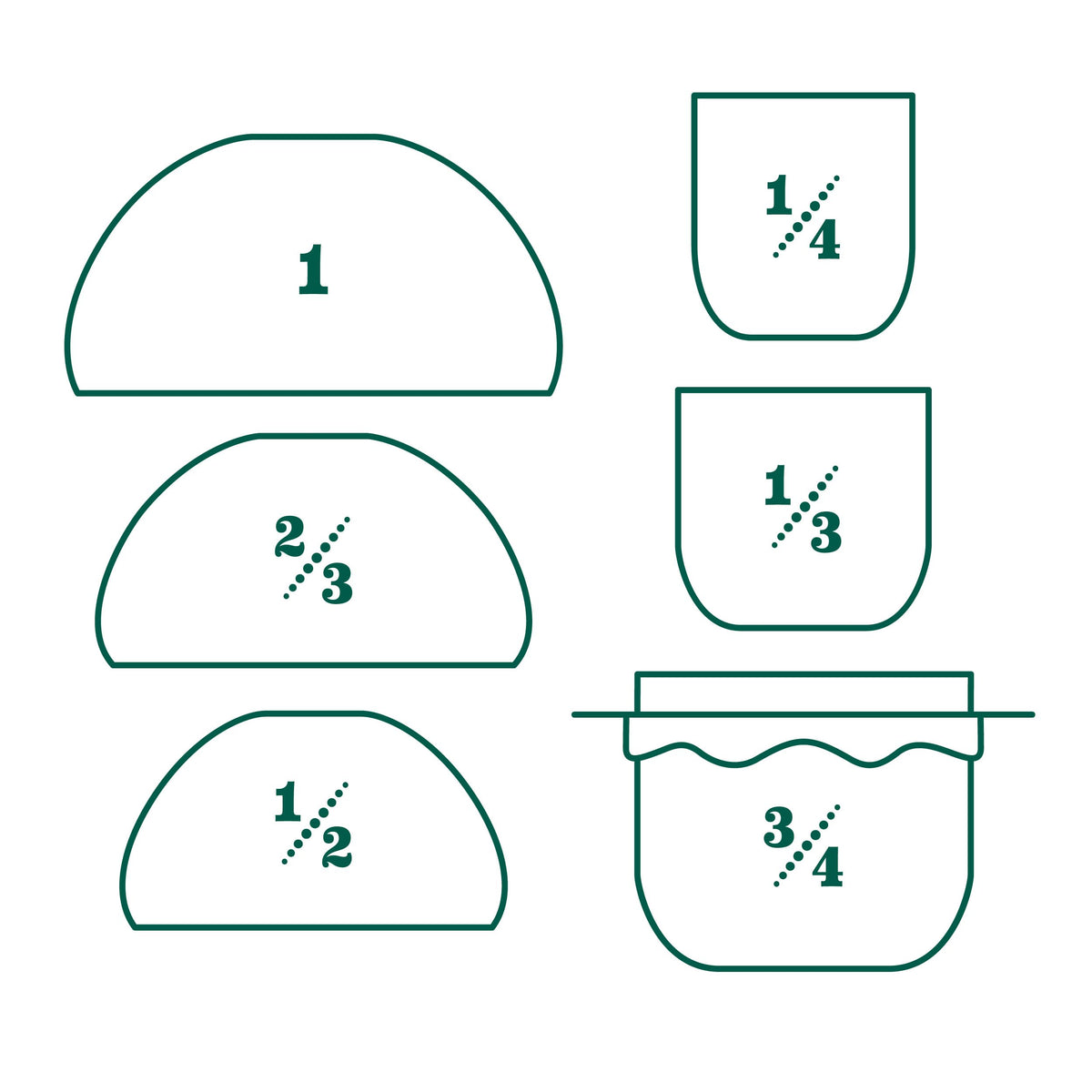 Genuine Fred Nesting Mushroom Measuring Cups, Set of Fun and Functional Kitchen Measuring Tools, Space-Saving Design with Unique Mushroom Shape