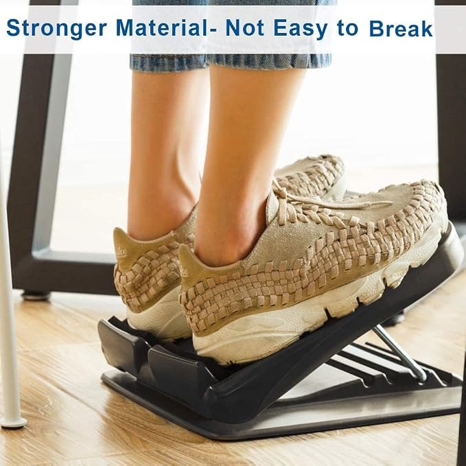 StrongTek Portable Slant Board & Foot Stretcher Set – Adjustable Calf Stretch Board + Plantar Fasciitis Relief Block