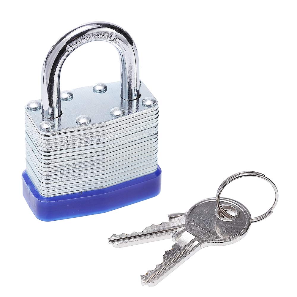 Fu Volante Laminated Steel Key Lock, 1-9/16 in. Wide Body, 2 Padlocks Keyed Alike