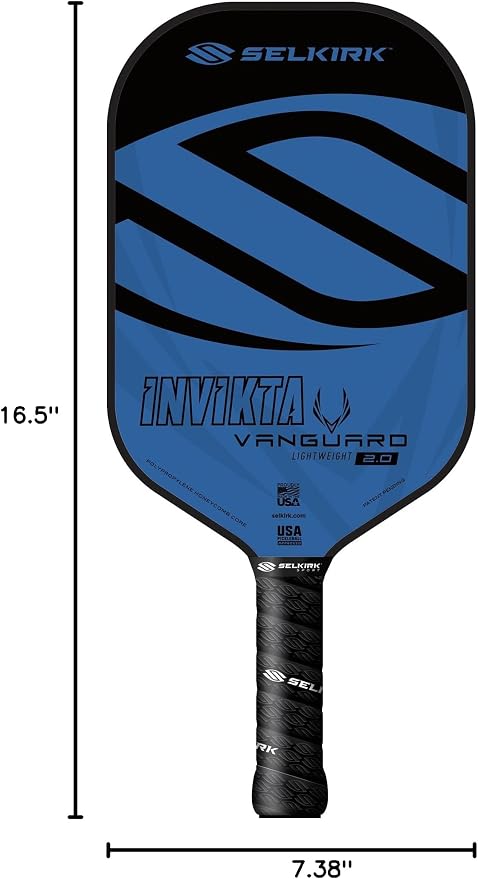 Selkirk Sport Vanguard Hybrid Pickleball Paddle | Carbon Fiber Pickleball Paddle with a Polypropylene X5 Core | Pickleball Rackets