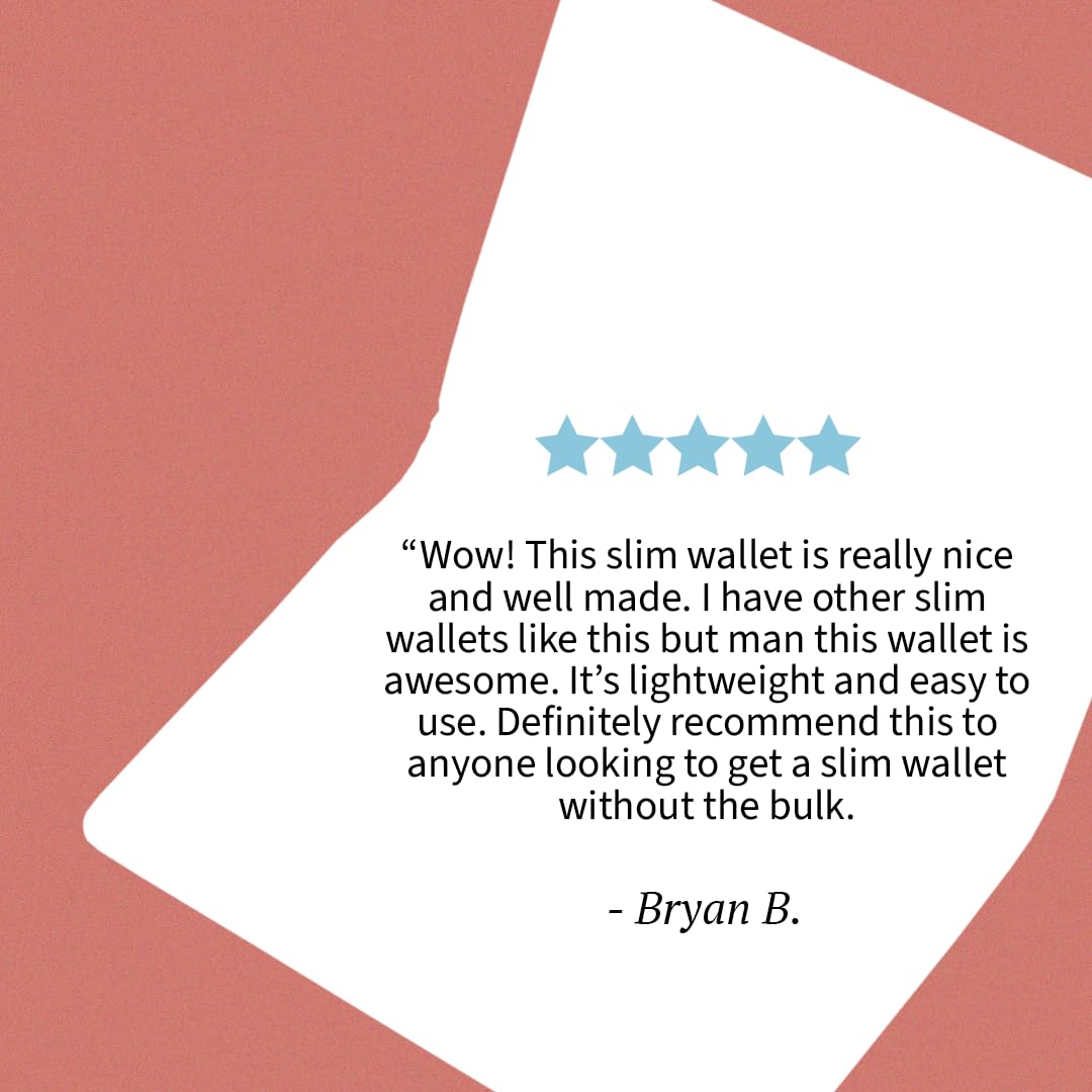 Thread Wallets Slim Bifold RFID Wallet for Women, RFID Wallet for Men, RFID Card Holder, Mens Wallets, RFID Blocking Wallet Minimalist Design to Keep Your Cards Secure (Chocolate)