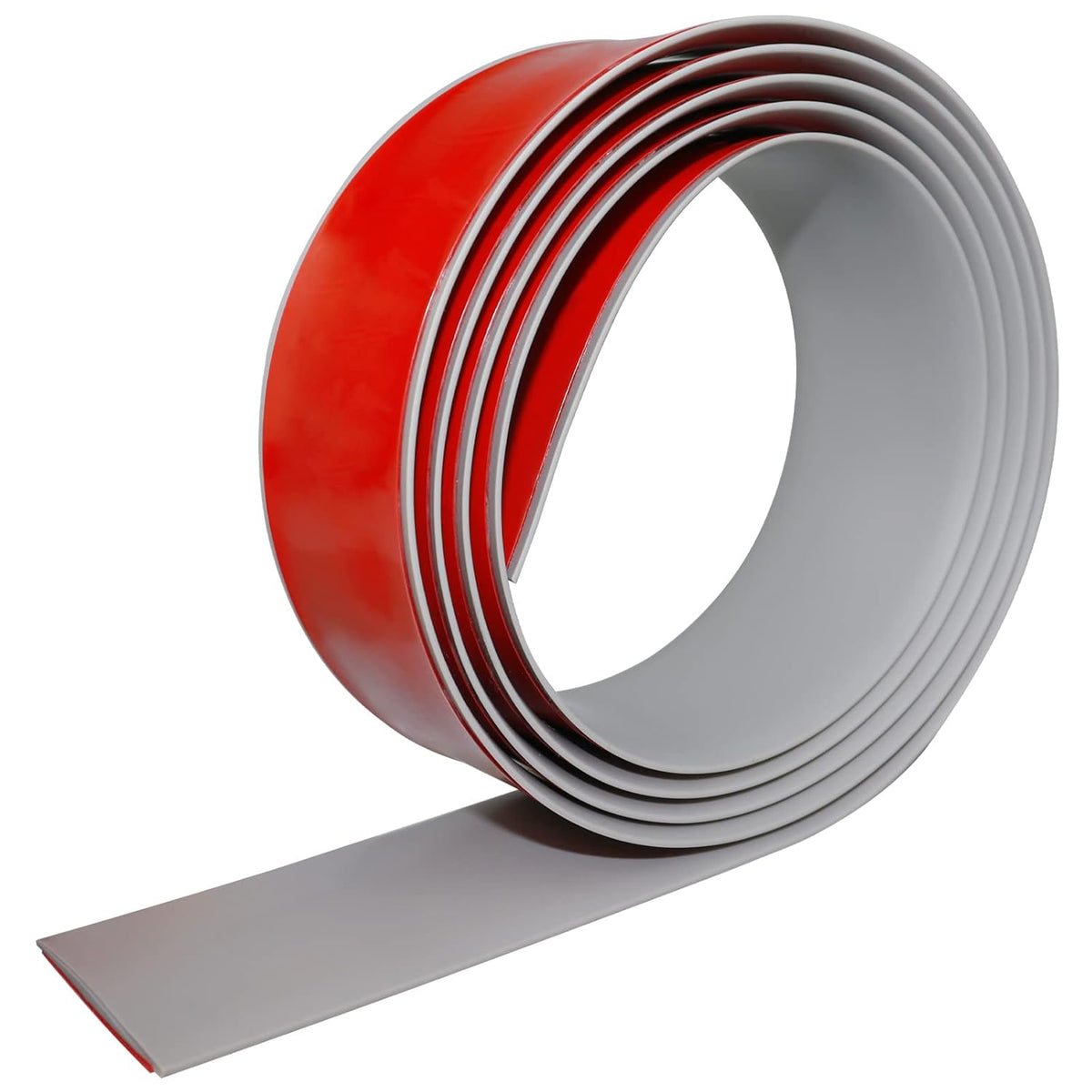 Floor Transition Strip Self Adhesive Floor Cover Strips Laminate 3" Wide Vinyl Flat Divider Transitions (7.5cm, 10Ft, Gray)