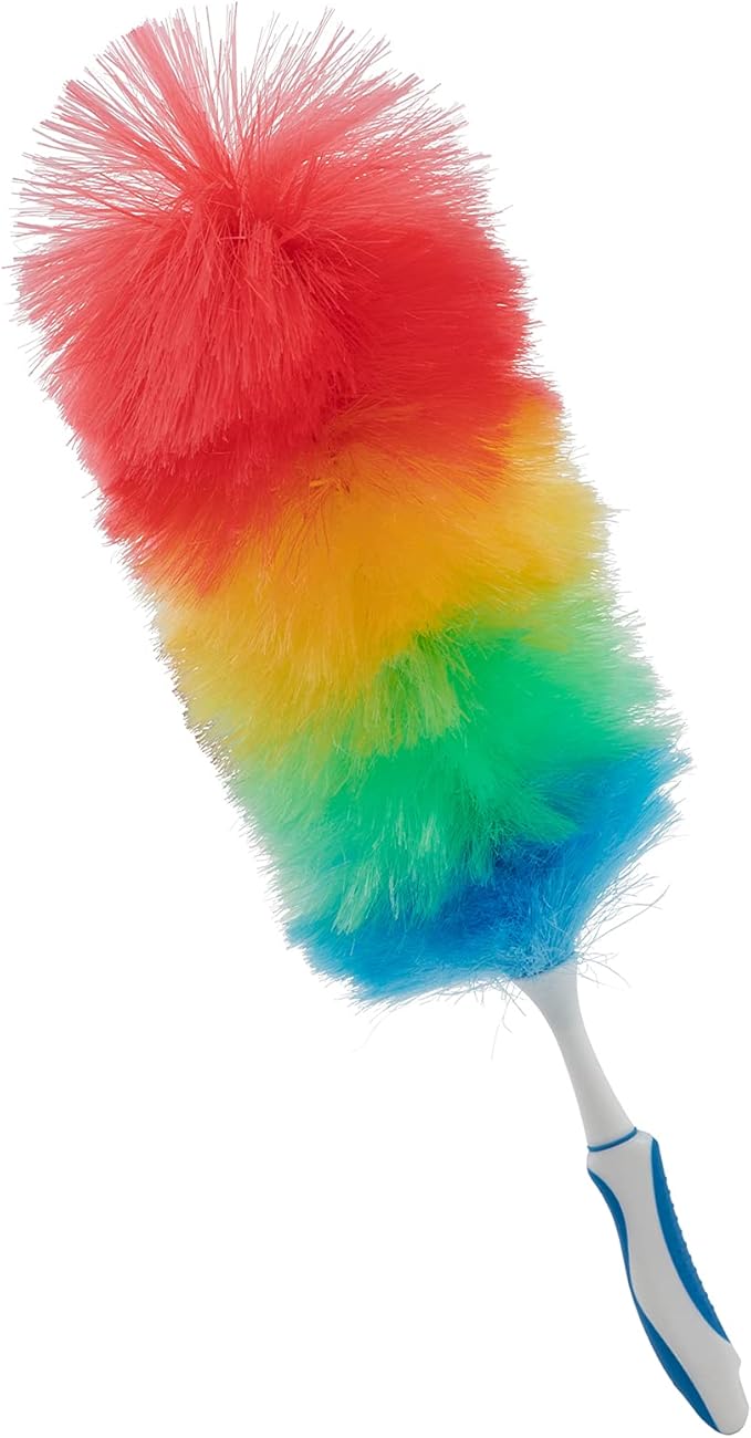 Superio Hand Duster for Cleaning, Rainbow Colored Dust Remover, Home, Office, Dust and Dirt Refresher