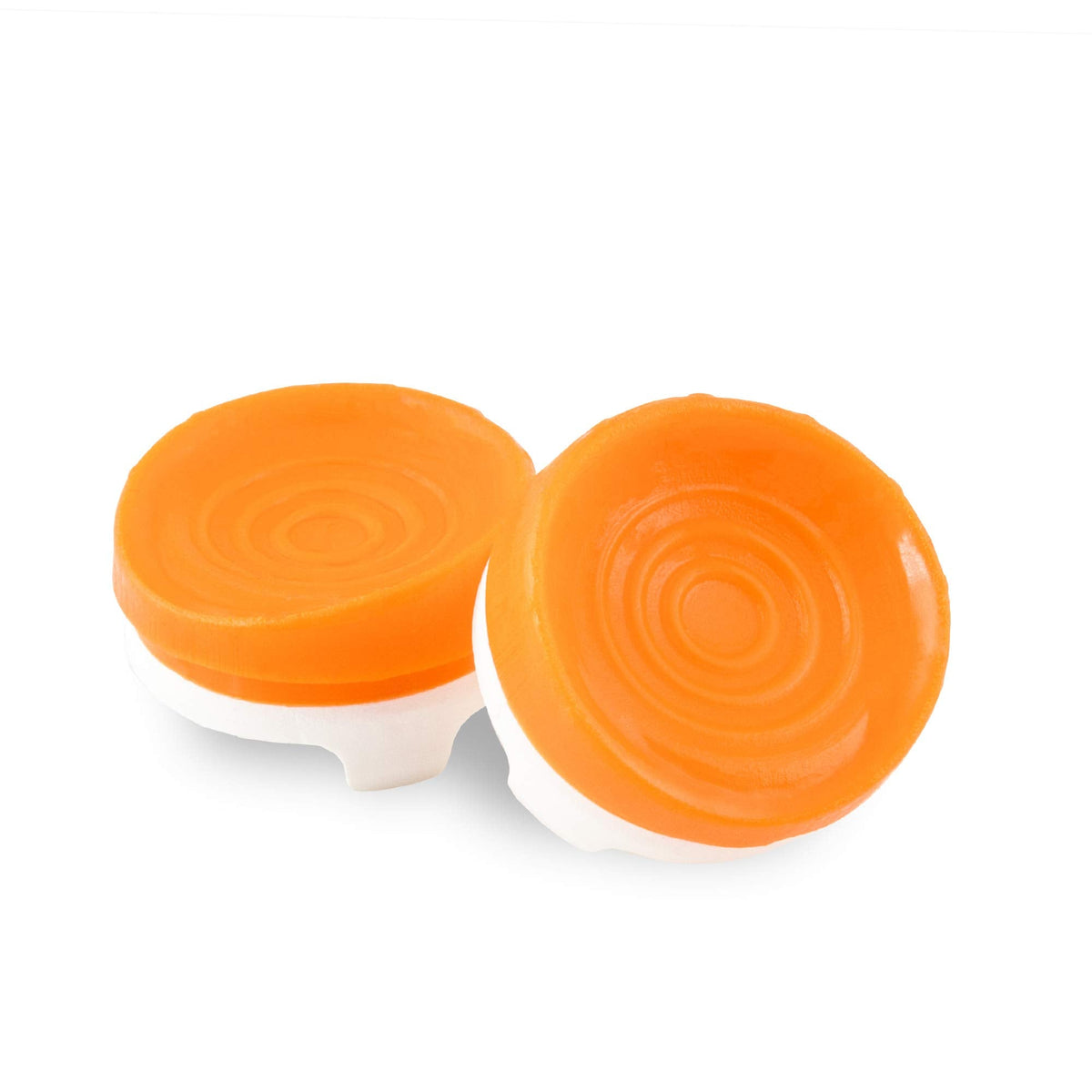 KontrolFreek Rush Performance Thumbsticks for Xbox One and Xbox Series X | Performance Thumbsticks | 2 Mid-Rise, Concave | Orange/White