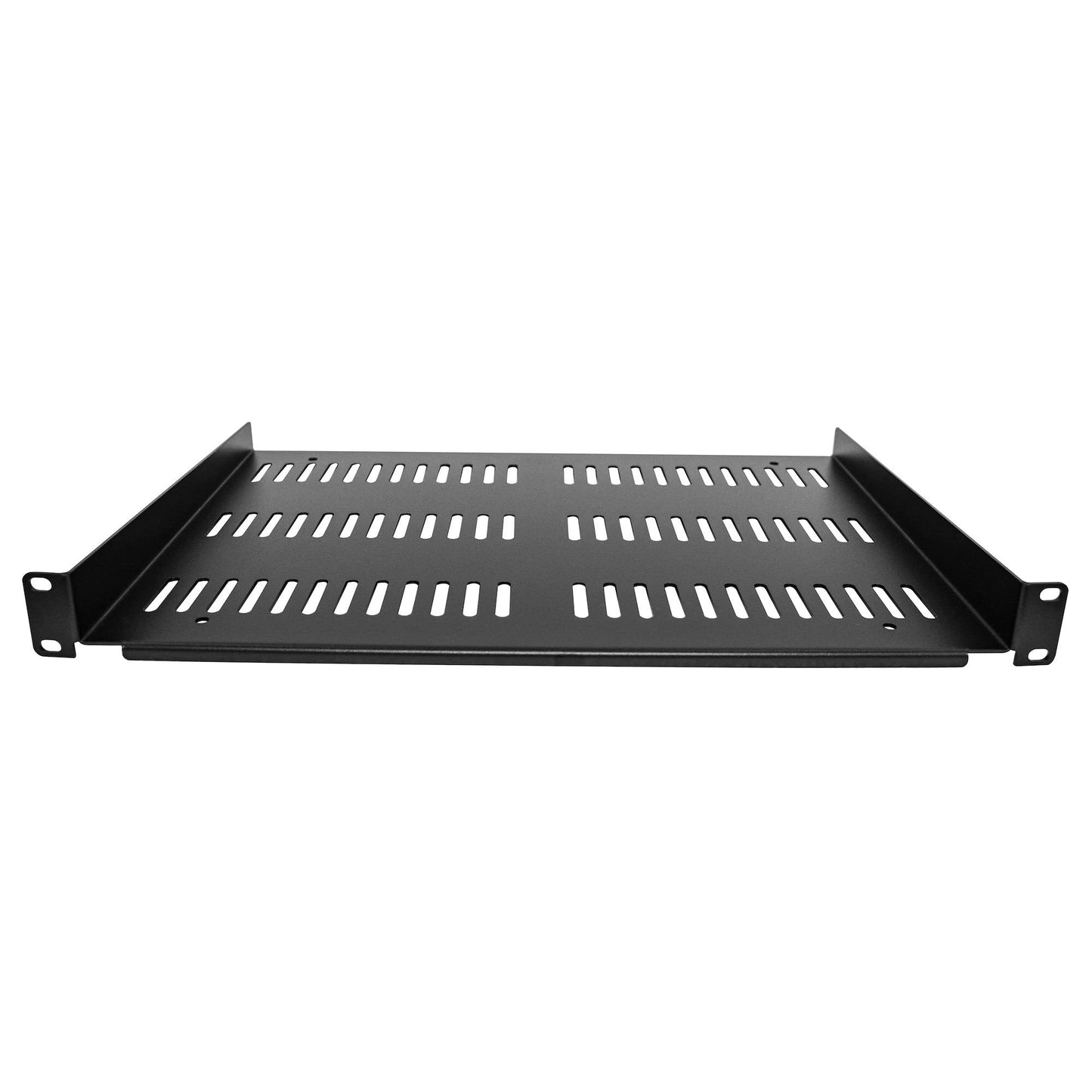 StarTech.com 1U Server Rack Shelf - Universal Vented Rack Mount Cantilever Tray for 19" Network Equipment Rack & Cabinet - Durable Design - Weight Capacity 55lb/25kg - 12" Deep (SHELF-1U-12-FIXED-V)