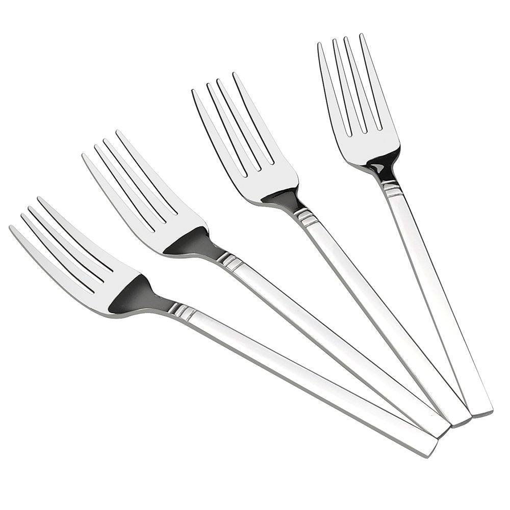 Fiazony 12-Piece Stainless Steel Dessert Forks, Small Fork