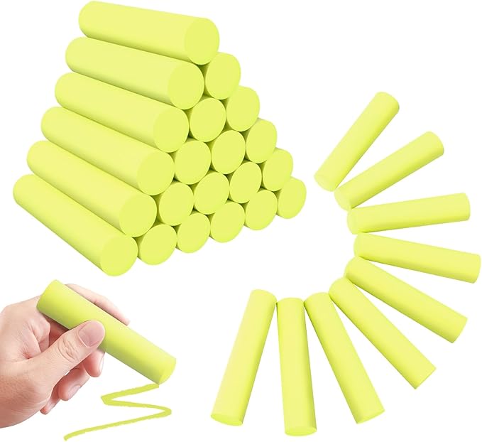 50 Pack Washable Sidewalk Chalks for Kids Non-Toxic Jumbo Chalk for Outdoor Art Play, Colored Chalk for Painting on Chalkboard, Blackboard and Playground