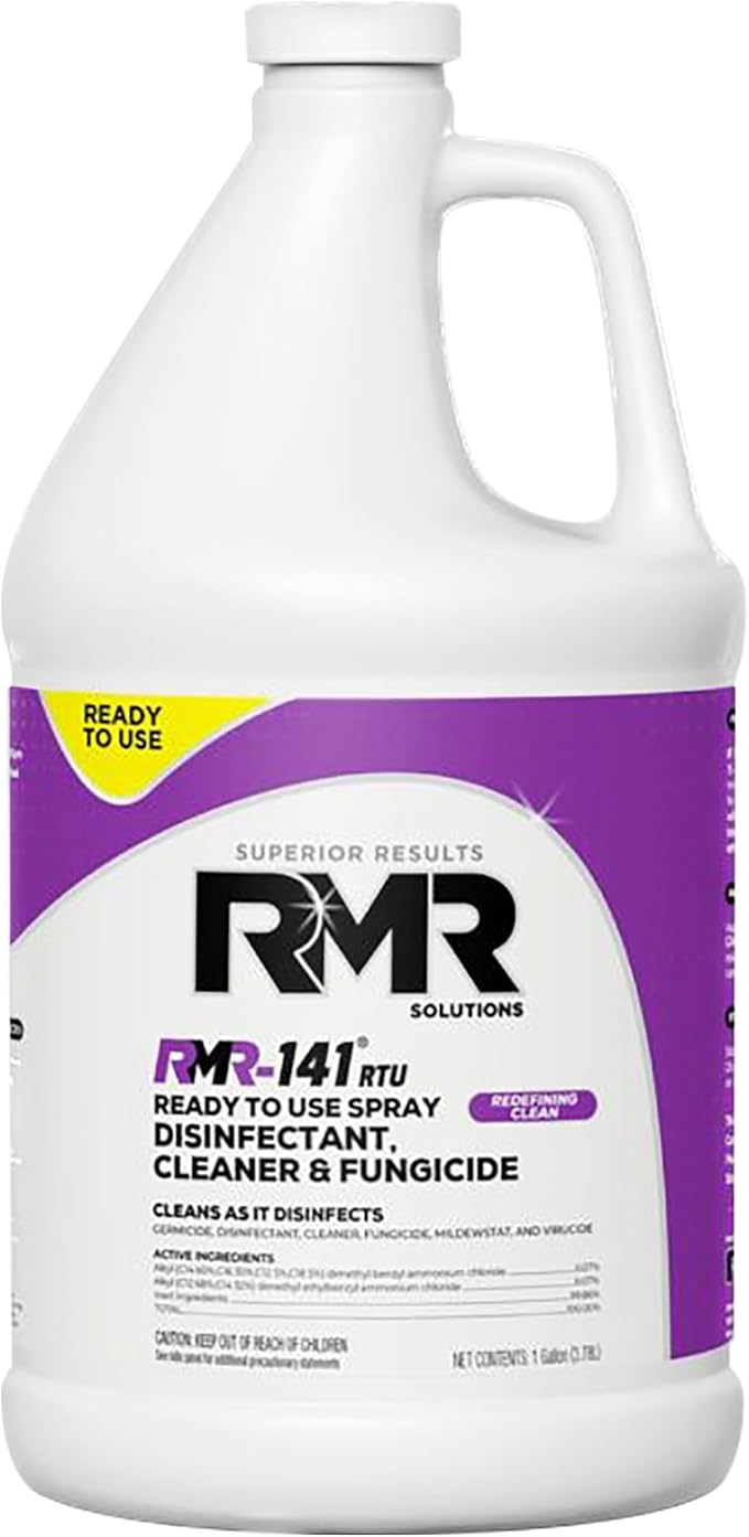 RMR-141 EPA Registered Mold and Mildew Killer, Eliminates Odors, Removes Mold, Mildew, Bacteria, and Viruses, 1 Gallon Bottle