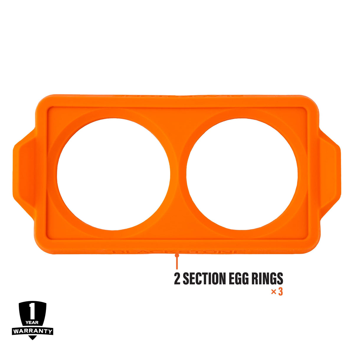 BLACKSTONE 5600 Silicone Egg & Omelet Ring (Set of 3) for Breakfast, Non Stick Food Grade Round Egg Cooking Shapers Ring Mold for Pancake, Patties & English Muffin – Portable Griddle Accessories