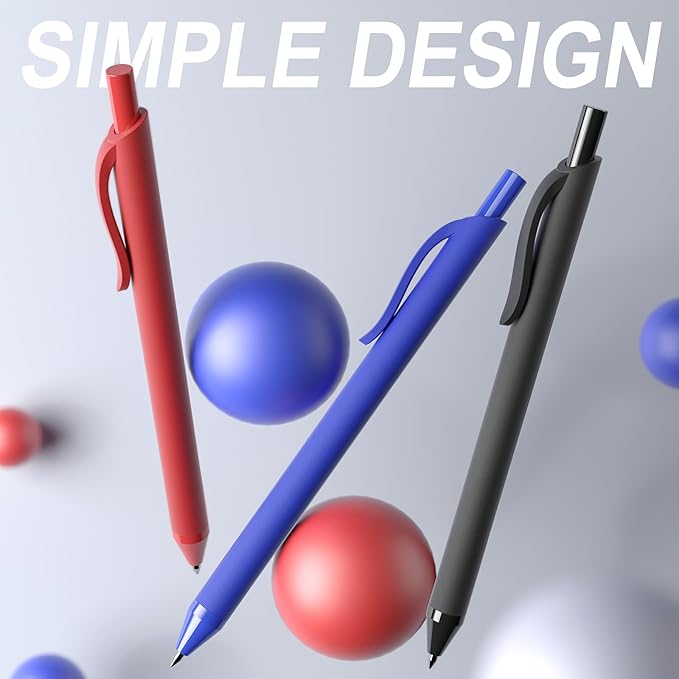 108 Pack Black Pens - Bulk Pens 1.0mm Medium Point Ballpoint Pens Smooth Writing No Bleed Retractable Black Ink Pen