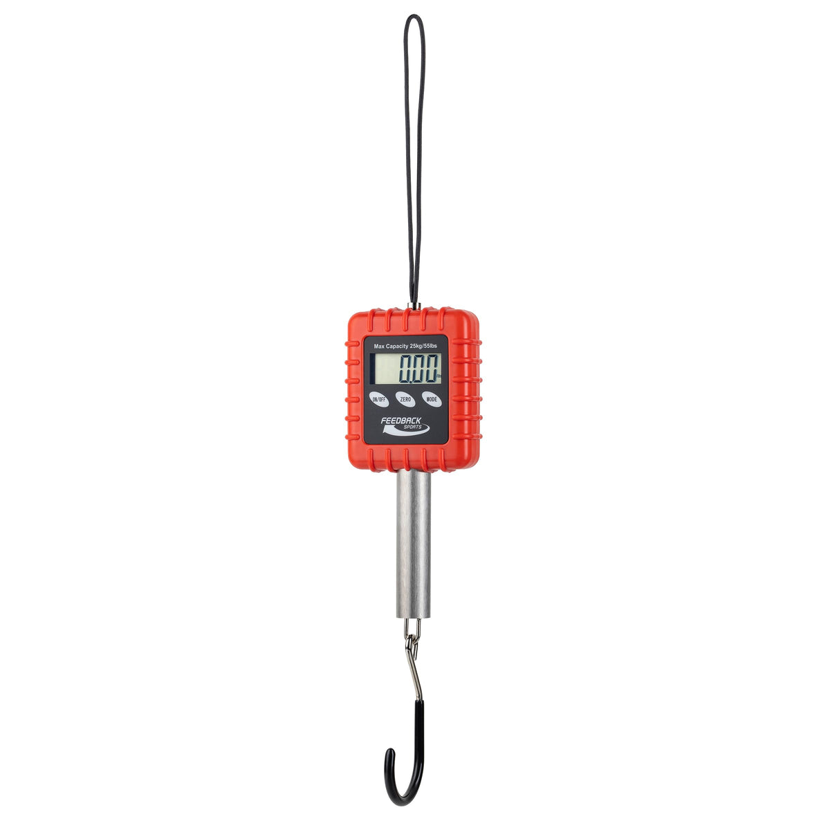 Feedback Sports | Alpine Digital Hanging Scale | for Bicycle, Backpacking, Gear, Luggage | Pounds, Ounces, Grams, Kilograms | 55lbs Capacity