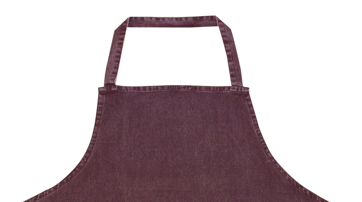 AKCOT 100% Cotton washed Apron with Pocket and Adjustable Neck with Long Ties Apron 25" X 31" for Women Men Chef Cooking, Baking, Gardening, Brown