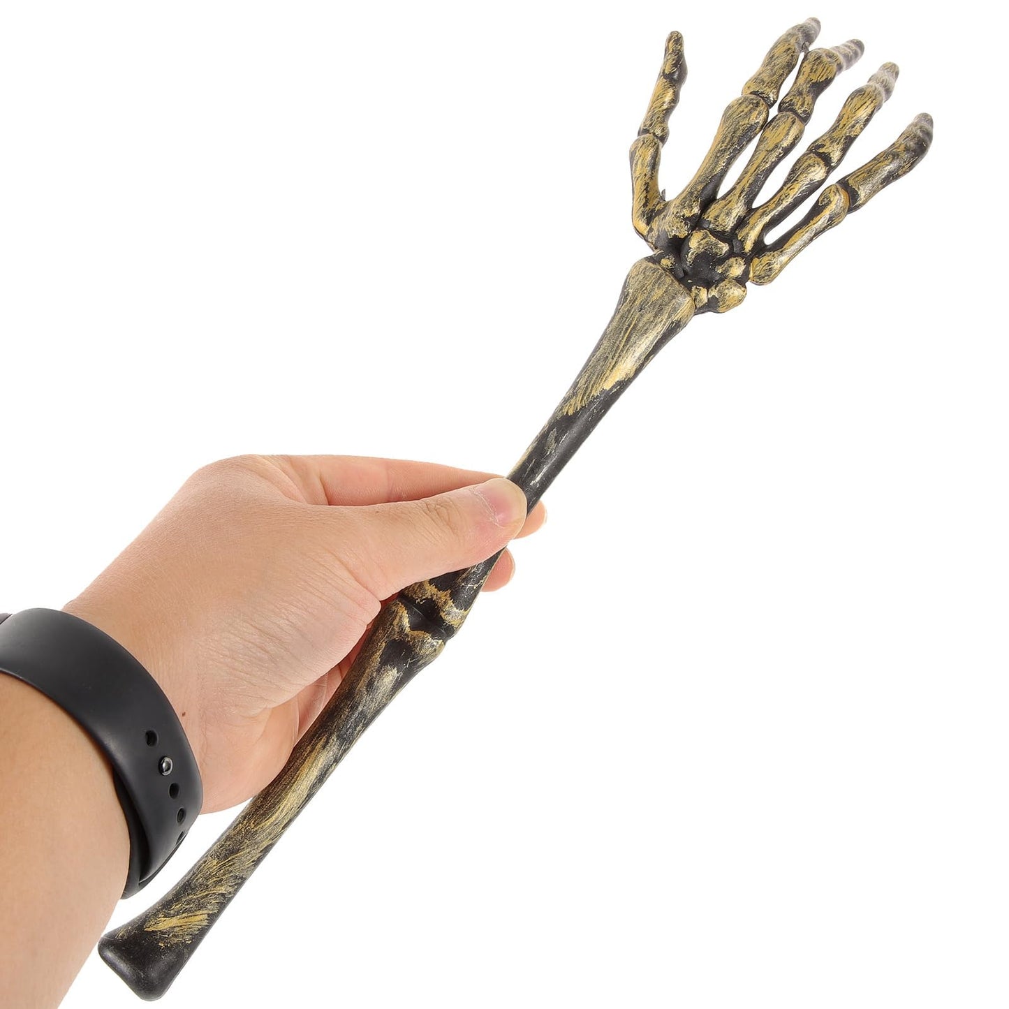 EXCEART Skeleton Arm Staff Halloween Salad Spoon Unique Skeleton Serving Utensil for Kitchen and Party Use 12.58 Inch Plastic Hand Flatware