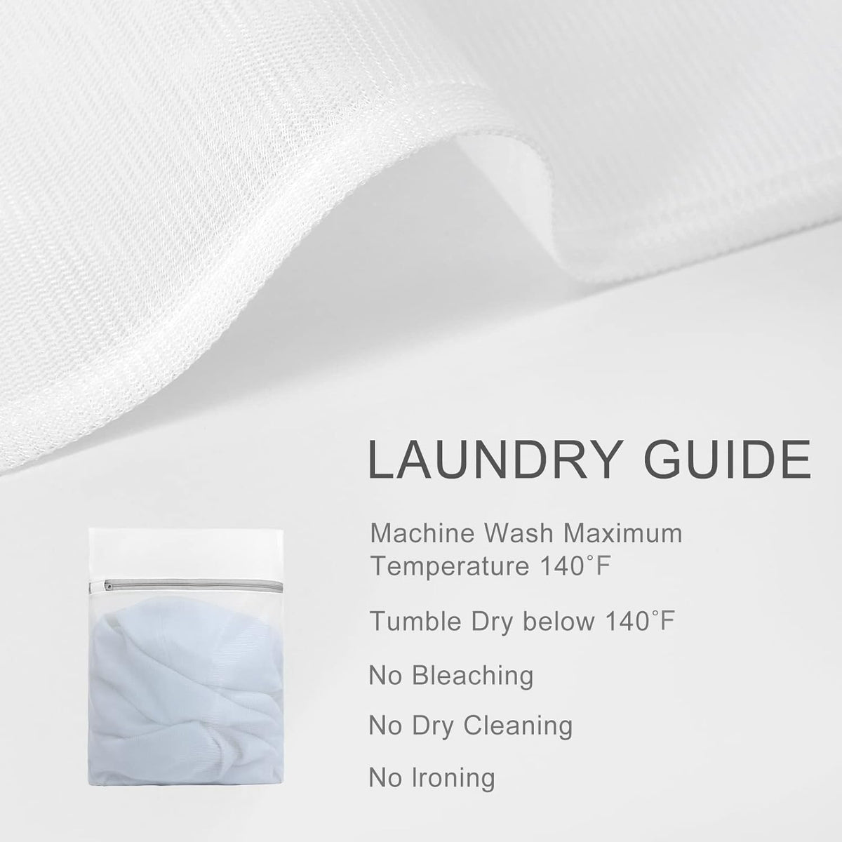 Muchfun 3Pcs Durable Fine Mesh Laundry Bags for Delicates 24 x 24 Inches (3, XX-Large)
