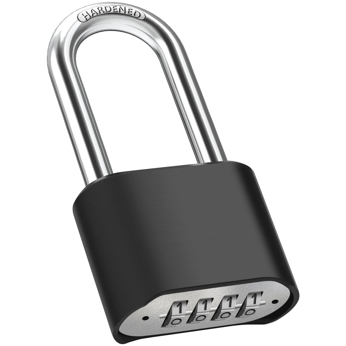 2.5in Long Shackle Combination Lock, Diyife Large Outdoor Weatherproof Padlock, Design of Hidden Password & High Security, Resettable Combination Lock for Locker, Home, School, Garage, Gate, Garden