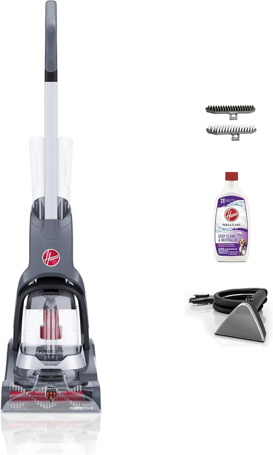 Hoover PowerDash Pet Advanced Compact Carpet Cleaner Machine with Above Floor Cleaning, Lightweight Carpet Shampooer Machine, Pair with a Hoover Carpet Cleaner Solution for a Bright, Refreshed Home