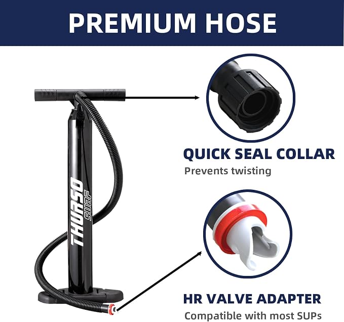 THURSO SURF Paddle Board Pump SUP Replacement Hand Pump for Inflatables Inflation Deflation Lightweight Portable Max 29 psi