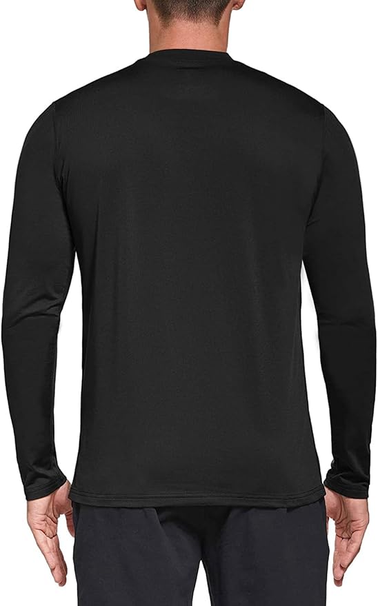 Men's 1, 3 or 5 Pack Performance Long Sleeve T-Shirts, UPF 50+ Sun Protection Shirts, Athletic Gym Workout Shirts for Running