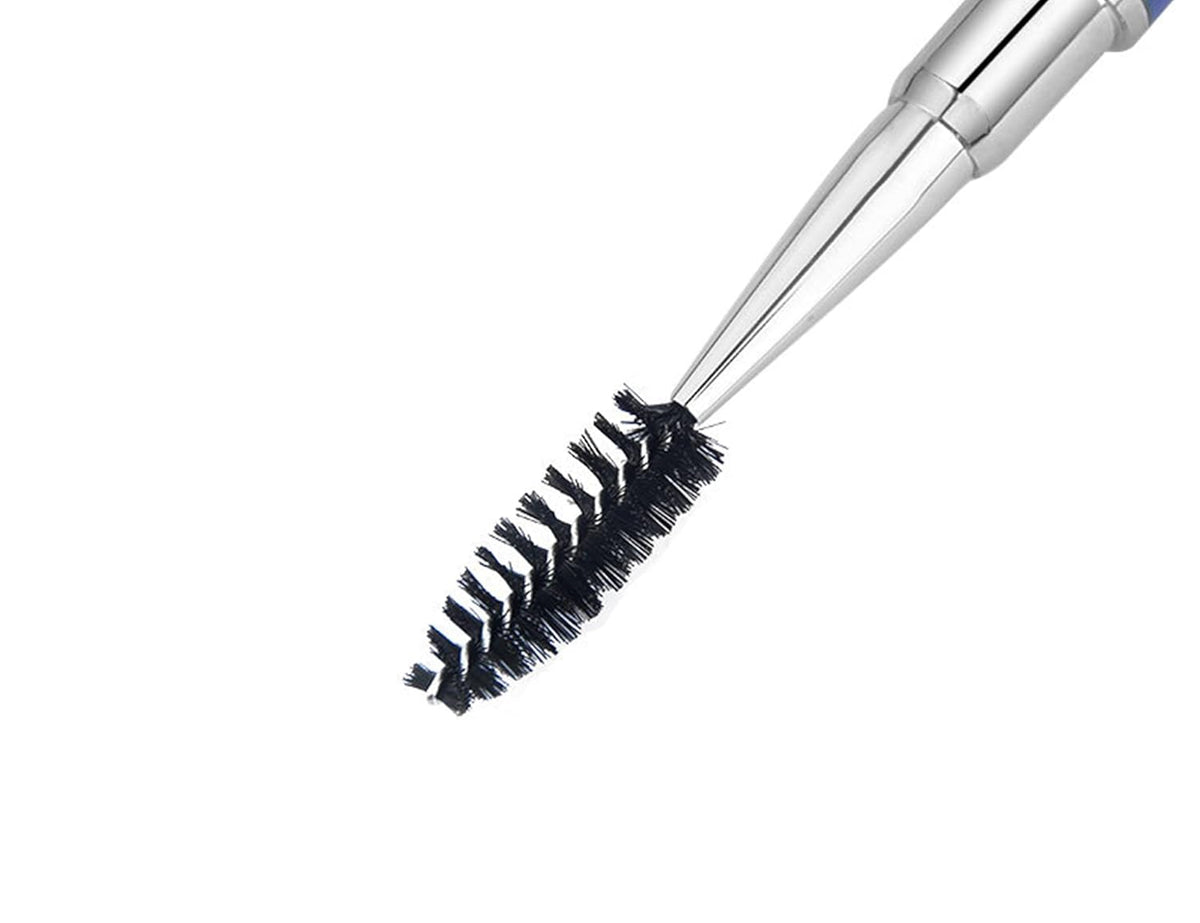 2PCS Mascara Brushes Eyebrow Eyelash Brushes Mascara Wands Applicators Eye Brushes Portable Cosmetic Brushes with Cap Eyelash Spoolies Brushes for Eyelash Extensions and Eyebrows, Gold